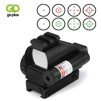 

Hunting Rail Riflescopes Tactical Reflective Red Dot Holographic Scope HD103C with Red Laser Four Change Points 20mm