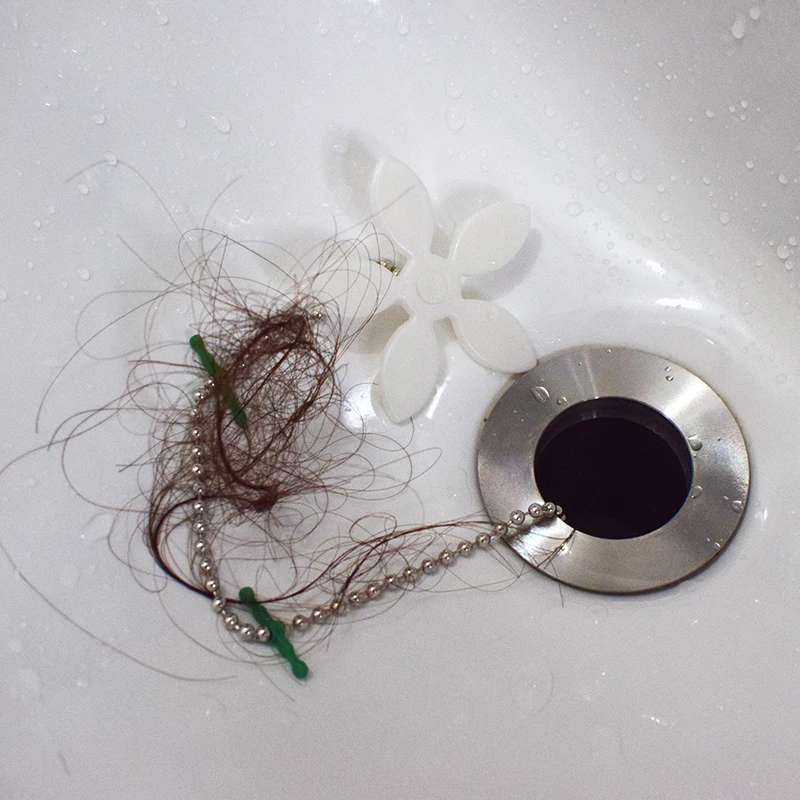 Shower Drain Catcher Hair Drain Catcher 2/4/6Pcs Hair Catcher Prevents Clogs Shower Drain Removal Dredge Tool Bathroom Kitchen Home Accessories