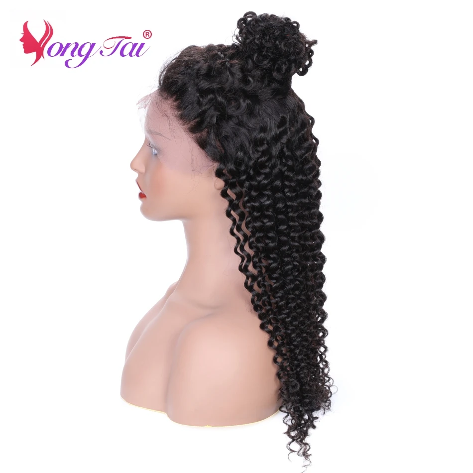 

Yuyongtai Hair Kinky Curly 13*4 Lace Wigs With Baby Hair Brazilian Remy Human Hair For Women Pre Plucked