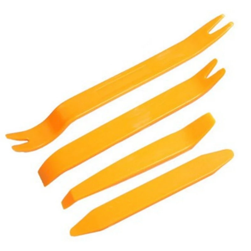 

4pcs Tool Auto Car Radio Door Clip Panel Trim Dash Audio Removal Installer Pry Instrument Panel Removal Tool Set Car Accessories