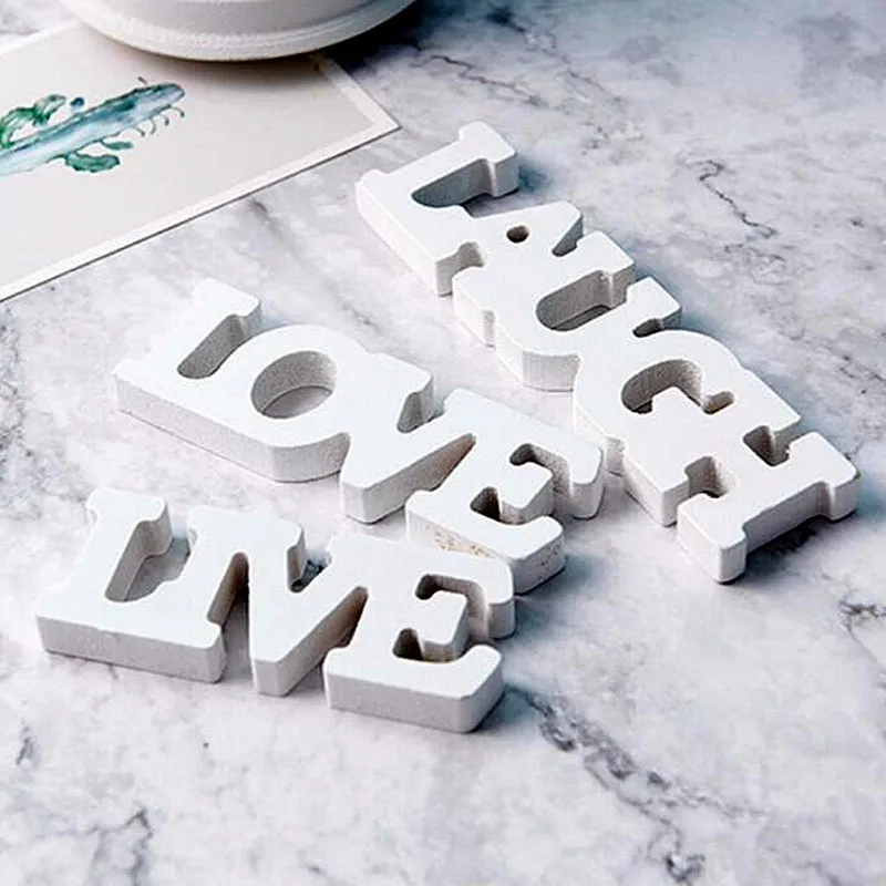 LOVE/LAUGH/LIVE Wooden Letters Wedding Sign For Sweet Heart Table Decor Romantic Marriage Party Decorative Accessories party decoration wooden name signs