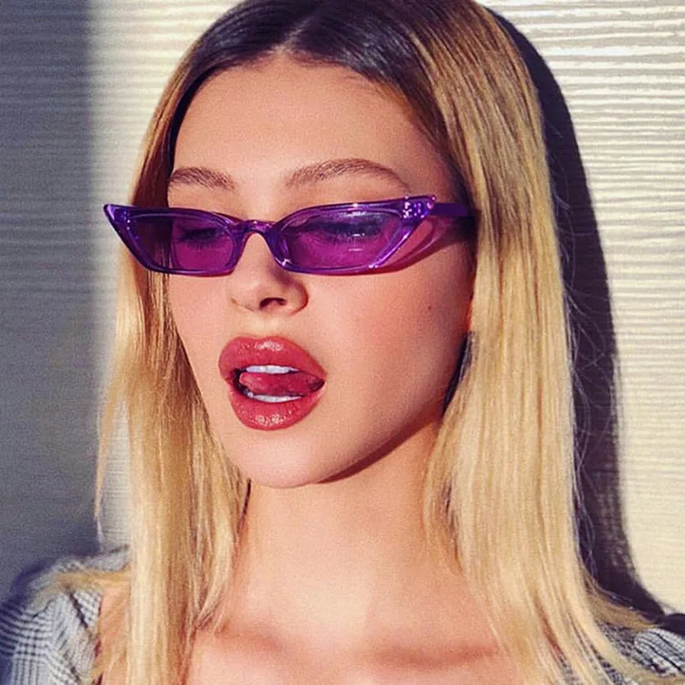 

New Trendy Small Frame Sunglasses Transparent Cat Eye Sunglasses Fashion Sunglasses 2019 #9794