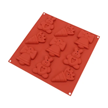 

Filbake Rabbit Bell Candy Baking Molds Christmas Easter Cookies Mold For Cake Decoration Tools Jelly Chocolate Dessert Mould