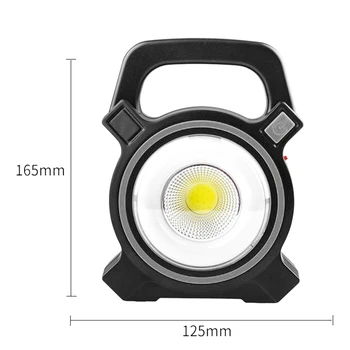 

50W Portable COB LED Work Light USB Rechargeable Garage Camping Spot Lamp