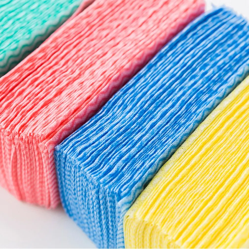 Kitchen Cleaning Dish Cloth 80 Pumping Disposable Removable Tissue Wipping Household Convenient Accessories