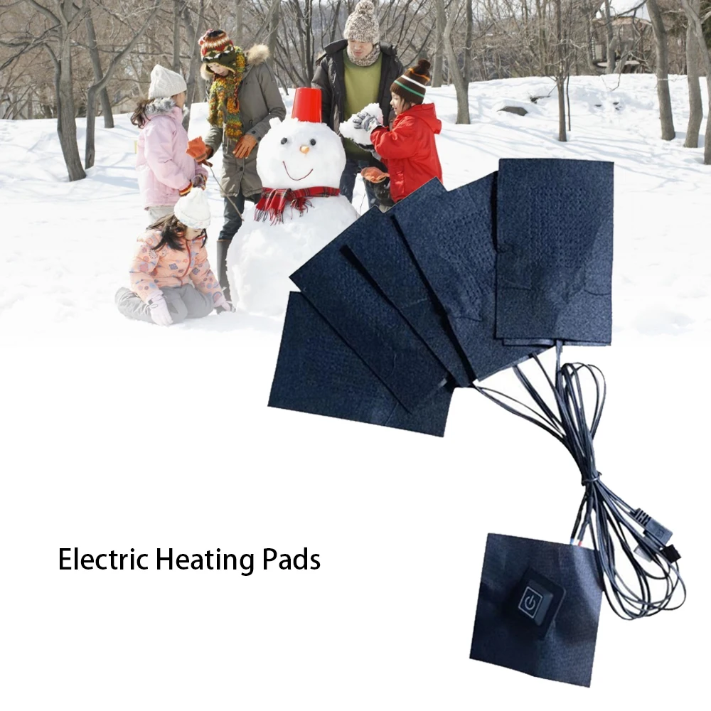 Electric Heating Pad with 3/5 Temperature Settings USB Heated Pads Clothes Heater Warmer Warm