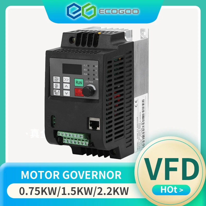Привод с переменной частотой 220 кВт 1ph в контроль скорости водяного насоса 3HP VFD