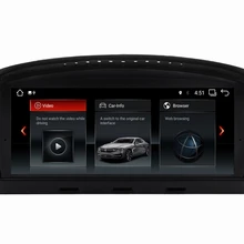 8," Octa core Android 9,1 автомобиля gps радио навигации для BMW 5 серии E60 E61 E63 E64 M5 E90 E91 E92 E93 M3 2003-2010