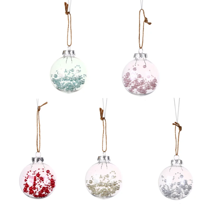 

Christmas Tree Ball Party Hanging Balls Ornament Transparent Christmas Decorations for Home Xmas Wedding Decoration Gift navidad
