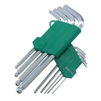 

9pcs 1/16 -3/8 inch Crv Ball Point Hex Allen Key Set Wrench Cycling Repair Tool Kit Dropship Spanner Repair Bicycle Hand Tool 9
