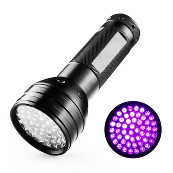 

51LED UV Flashlight Purple Light Portable UV Lamp Currency Inspection Torch Outdoor Hunting Tool