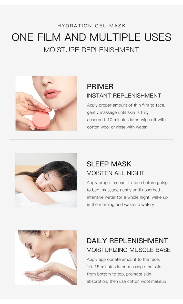 JOMTAM fresh and cool hydration gel mask moisturizing Ice cream face mask