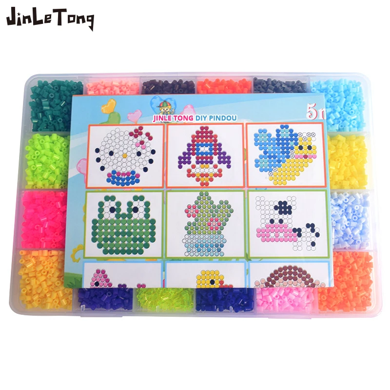 13000pcs 24 Grid 2.6mm Hama Beads For Kids Hama Lron Fuse Beads Diy Puzzles High Quality Gift Children Toy Model Building Kit