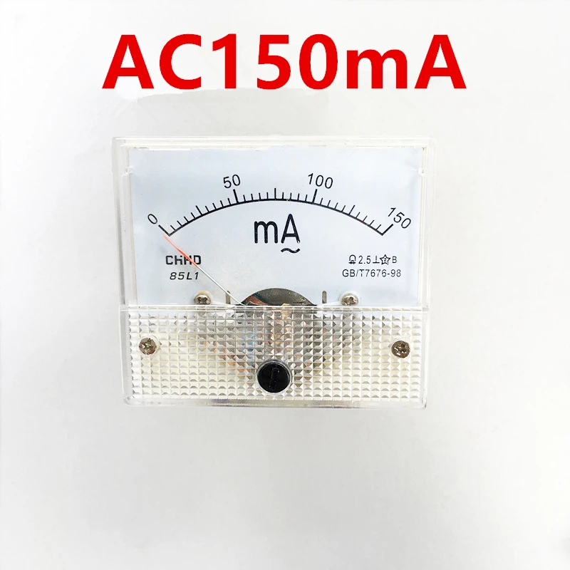 85L1 AC аналоговая панель измерителя тока 50mA 500mA 1A 5A 10A 20A 50A 100A Датчик тока механические амперметр