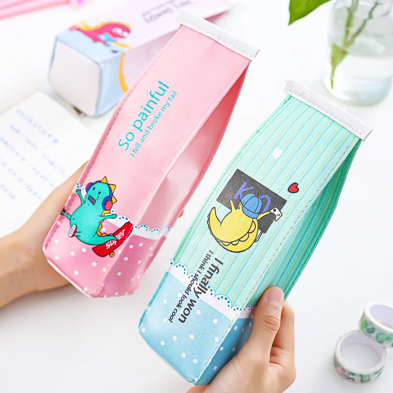 Коробка молока пенал мультипликация пенал школьный Kawaii пеналы пинал канцелярия для школы пенал школьный для девочек пиналы пенал для мальчиков пеналы для школы школьный пенал пенал для карандашей