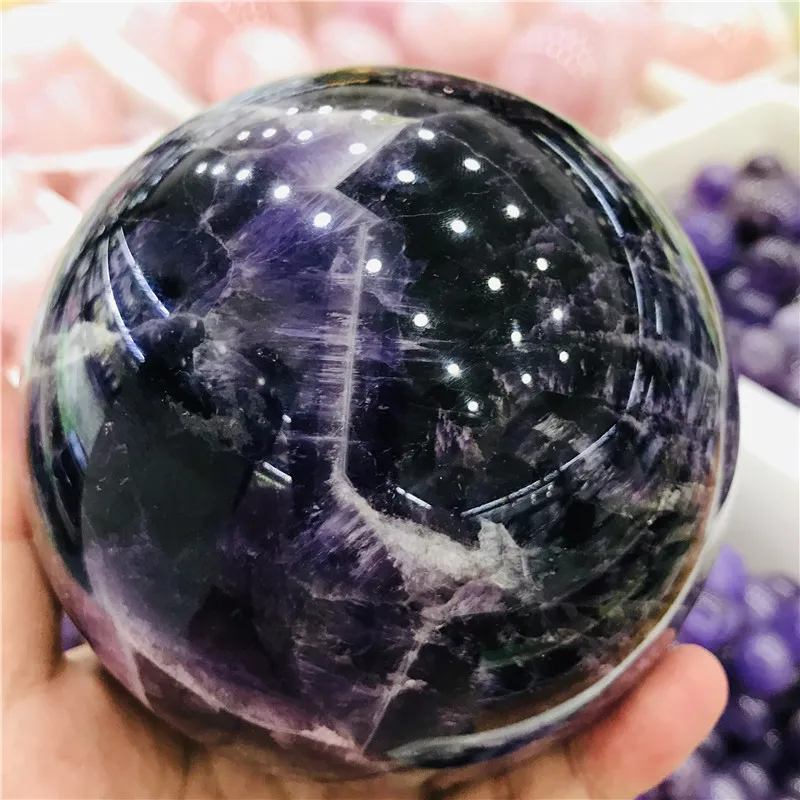 70-100 мм натуральный аметист камень кварцевый хрустальный шар красивый фиолетовый кварц заживляющие кристаллы