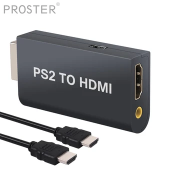 

PROZOR For PS2 to HDMI Converter Adapter + 3.5mm Headphone Audio adapter Jack with 3 Feet HDMI Cable for HDTV HDMI Monitor