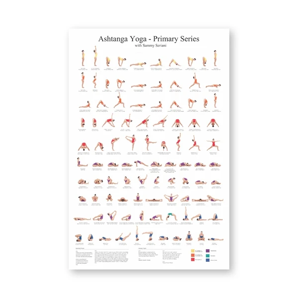 PH6586 Ashtanga первичная серия плакат Йога холст художественные принты Йога комната стены Искусство Декор девушки фитнес подарки тренажерный зал художественная Живопись украшения - Цвет: PH6586