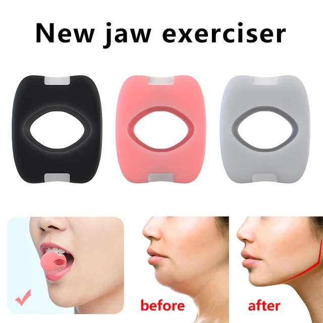 2pcs Masseter Trainer, Mouth Exerciser, Chewing Ball, Bite Breaker, Face  Muscle Training Device, Jaw Exerciser