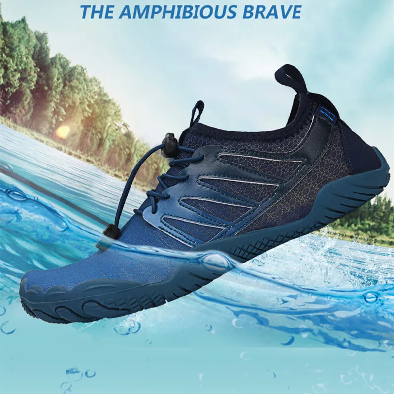 Elastic Men Women Outdoor Aqua Surfing Shoes Quick-Dry Breathable Wading Shoes Antiskid Beach Barefoot Upstream Water Shoes