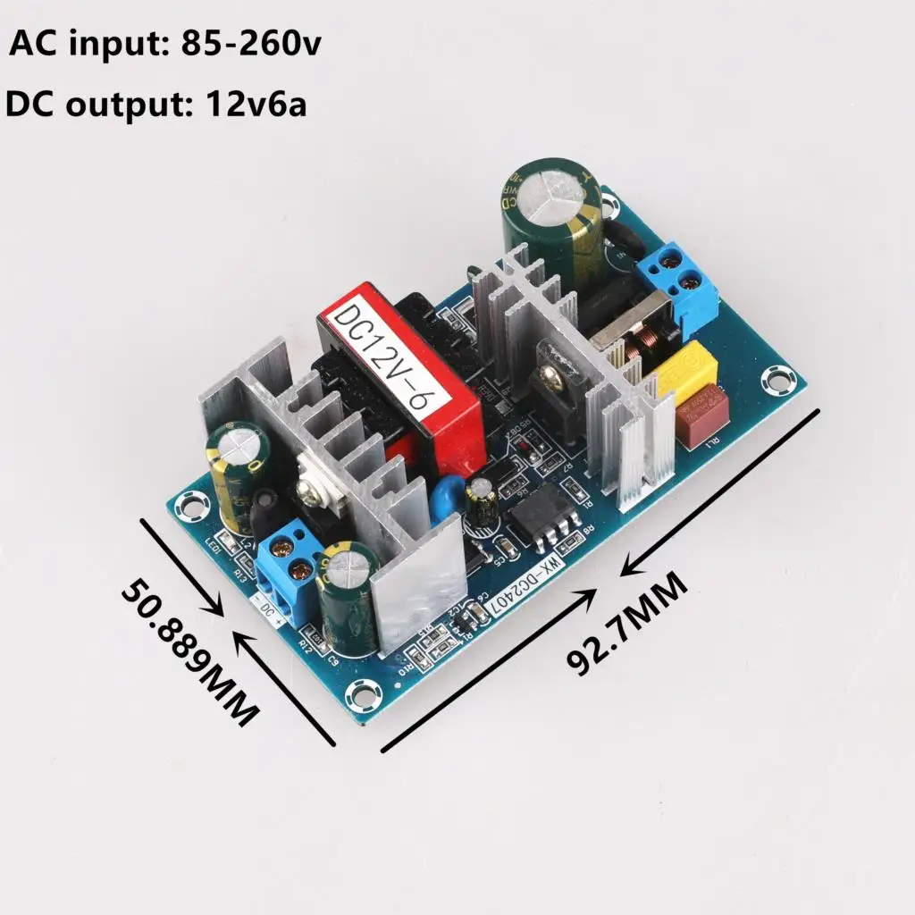 AC 100-240V to DC 12V 6A  switching power supply module AC-DC