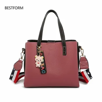 

Luxurious brand medium large capacity ladies totes zipper bear strap thread shopping office women crossbody shoulder bag handbag