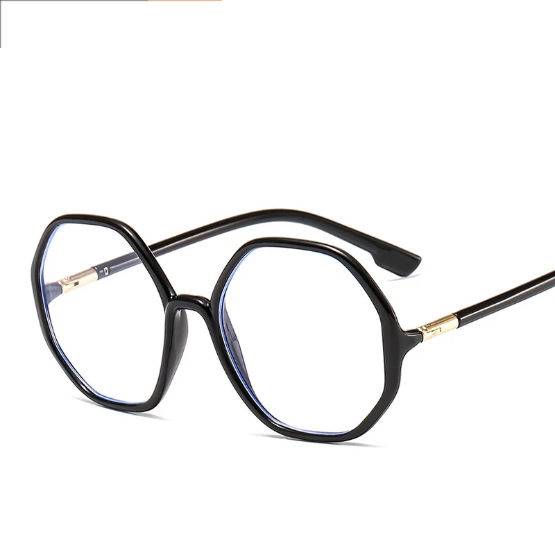 Новый анти-синий светильник с шестигранной оправой для очков женщин Ретро