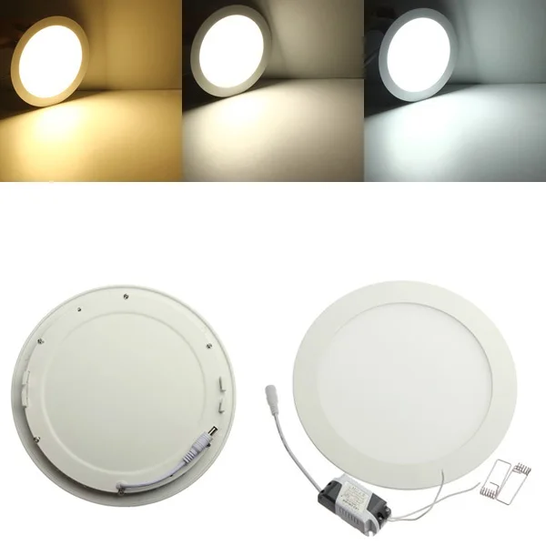 

Free shipping 3W-25W Warm White/Natural White/Cold White LED ceiling recessed grid downlight / slim round panel light + drive