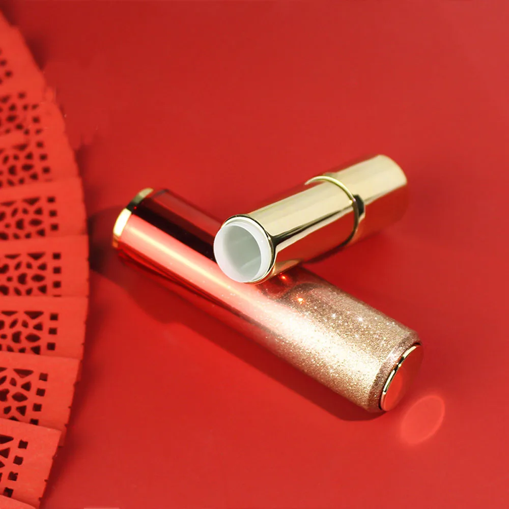 30pcs 3.5g Lipstick Tubes cosmetic jar Super Flash Red Empty Lip Balm organizer Bling Spring press sticker Makeup Container fashion compact pu leather automatic closing spring clip earphone data cable storage bag women s lipstick cosmetics pocket