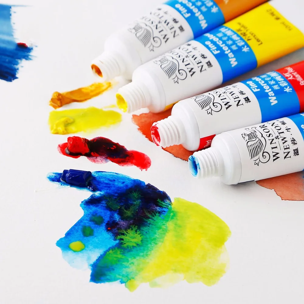 Günstig Winsor   Newton 12 18 24 Farbe Professionelle Aquarell Premium Wasser Farbe Pigment für Künstler Malerei Zeichnung kunst Liefert