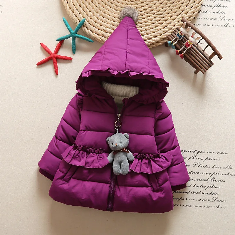 

CHILDREN'S Cotton Wear Women's Winter 2017 New Style 0-3-Year-Old Girls Thick down Jacket Cotton-padded Clothes 1 Baby Winter 2