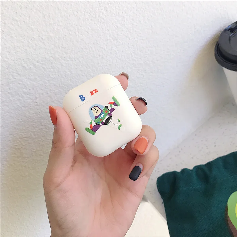 ZZ - 13 Милый мультфильм Силиконовые чехлы брелок для AirPods 1 2 беспроводные наушники Bluetooth Защитная крышка аксессуары - Цвет: ZZ - 13