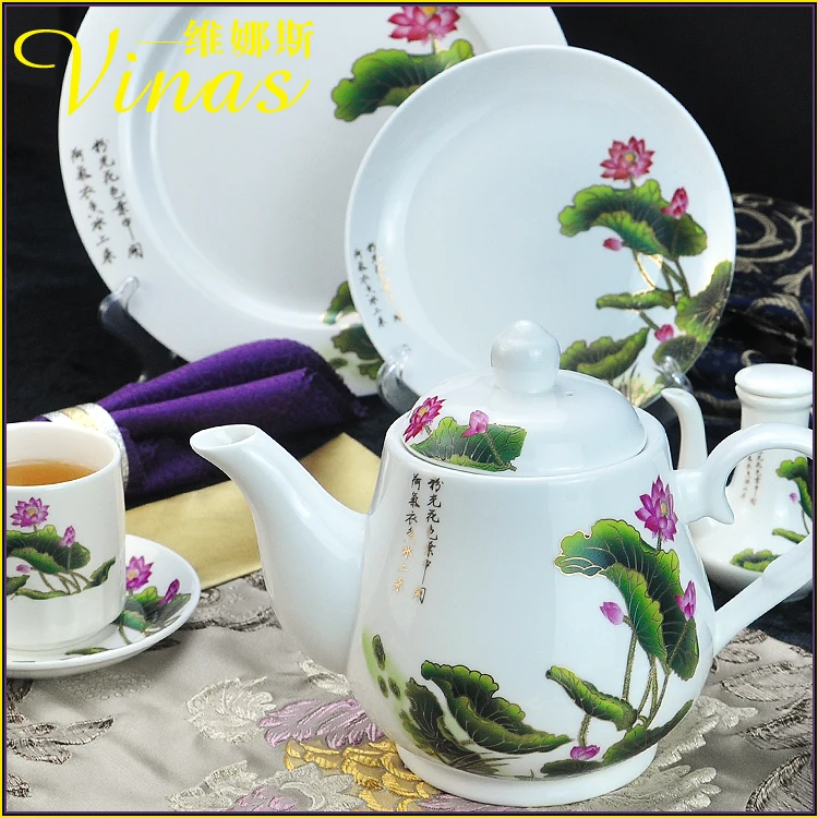 Elegant Gold Marble Glazes Ceramic Party Tableware Set Plates Dishes Noodle Bowl Coffee Mug Cup For Decoration Culture