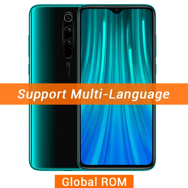 Xiaomi Redmi Note 8 Pro с глобальной прошивкой, 8 ГБ ОЗУ, 128 Гб ПЗУ, мобильный телефон, 64 мп, четырехъядерный процессор MTK Helio G90T, четыре ядра, 6,53 дюйма, 4500 мАч - Цвет: Global ROM Green