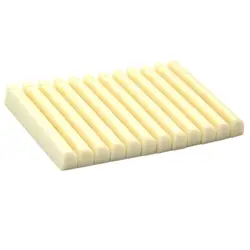 50pcs Universal Acoustic Guitar Bridge Upper Nut Saddles Plastic Ivory White