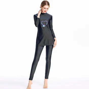 

Muslim Swimwear 3 Pieces Sets Islamic Women Full Coverage Beach Sun Protection Sports Suits Bathing Suit Swim Surf Wear Swimsuit