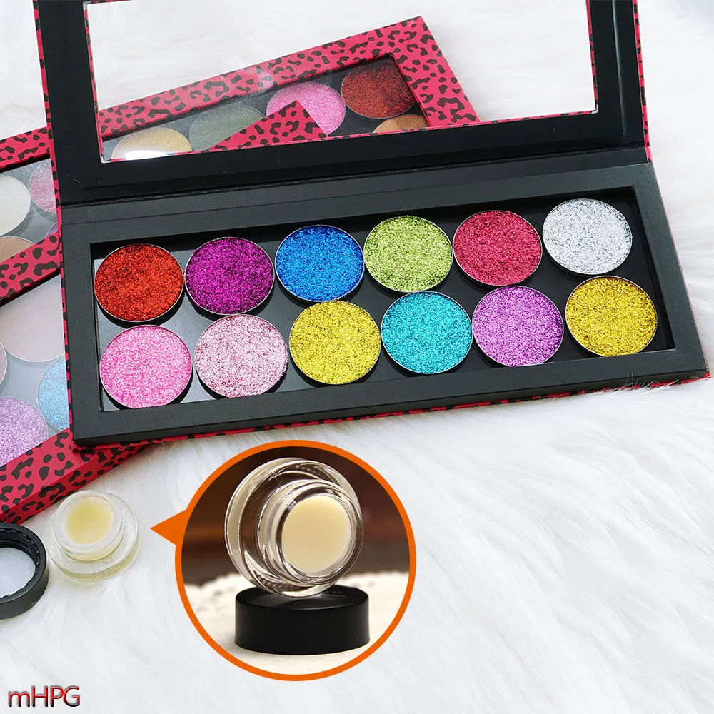 12 Colors Glitter Eye Shadow Palette Powder Makeup Eye Glitter Beauty