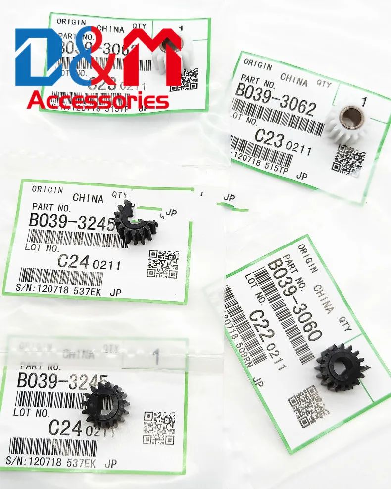 10 комплектов разработчик Шестерни комплект B039-3062 B039-3060 B039-3245 для Ricoh Aficio 1015 1018 2015