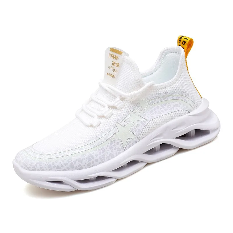 Легкие мужские кроссовки для бега дышащая хлопковая спортивная обувь модные