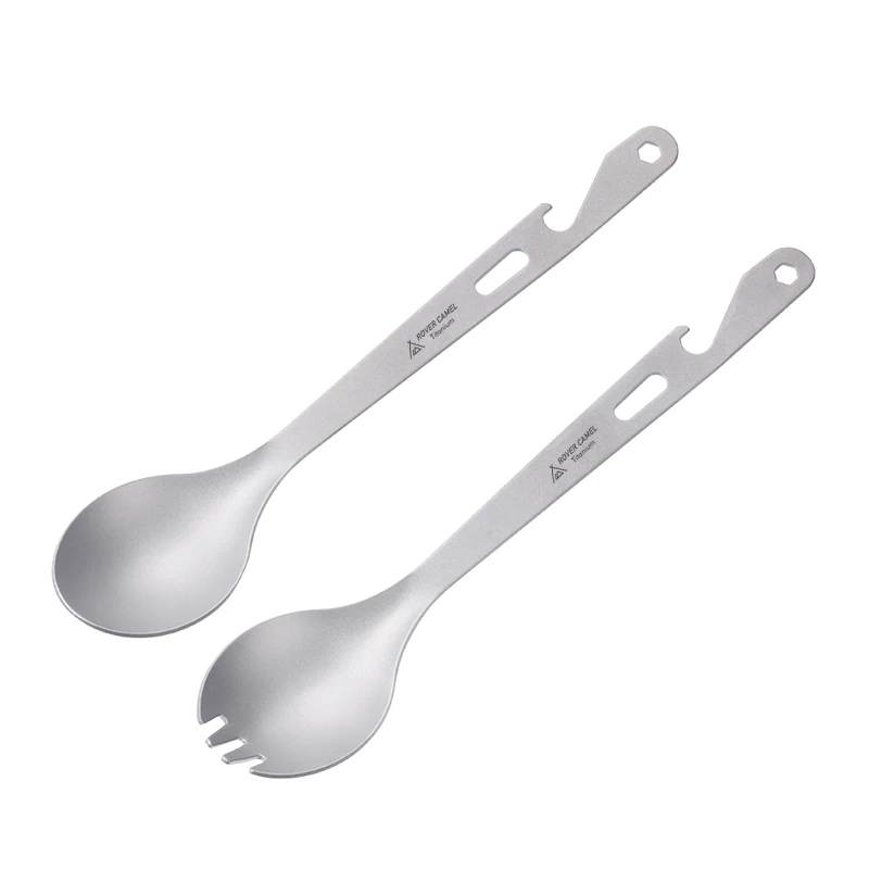 

Ложка-Вилка из титановой вилки с открывалкой для бутылок