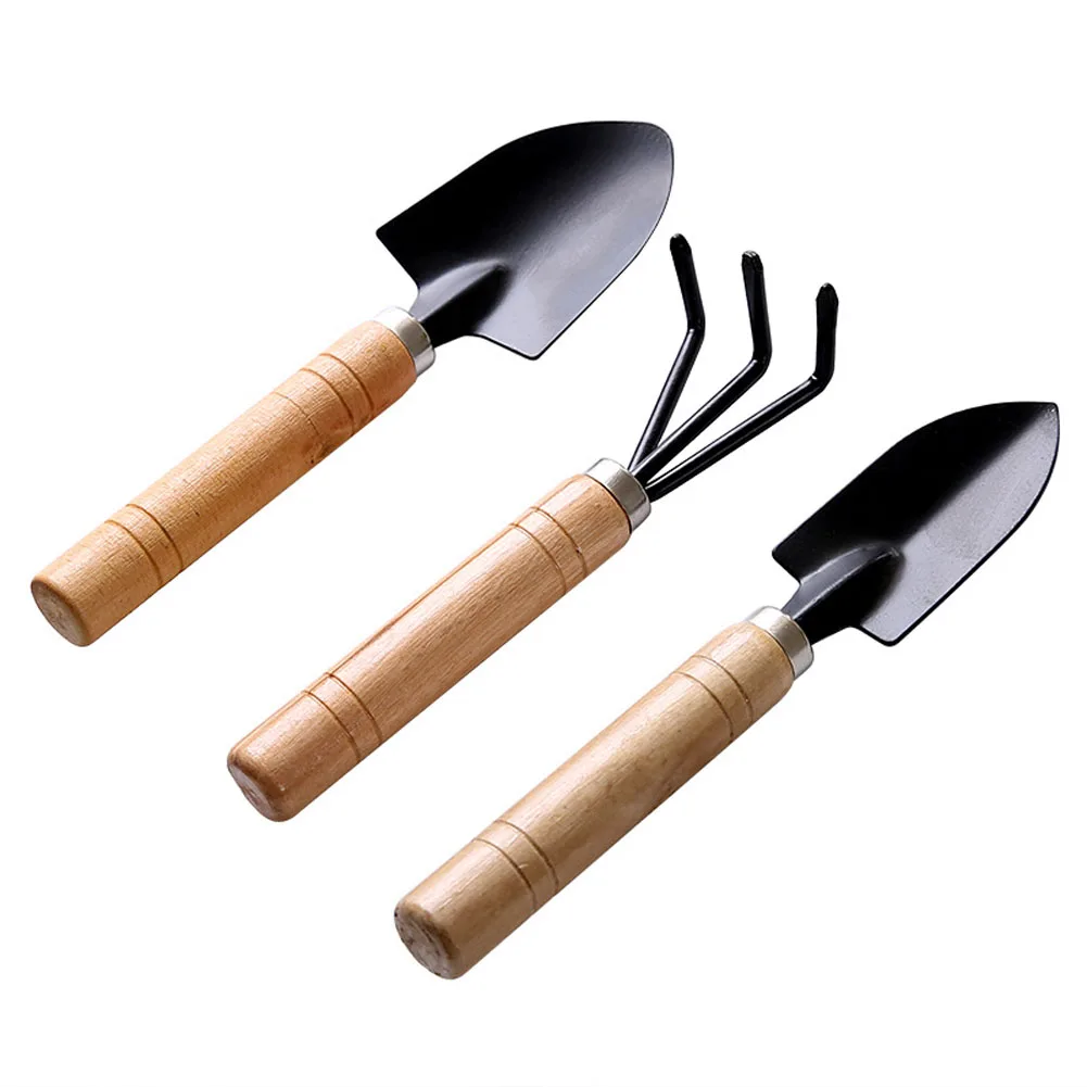 

Mini Three-piece Home Gardening Tools Set Balcony Plant Shovel Rake Multi - functional Outdoor Bonsai Tool