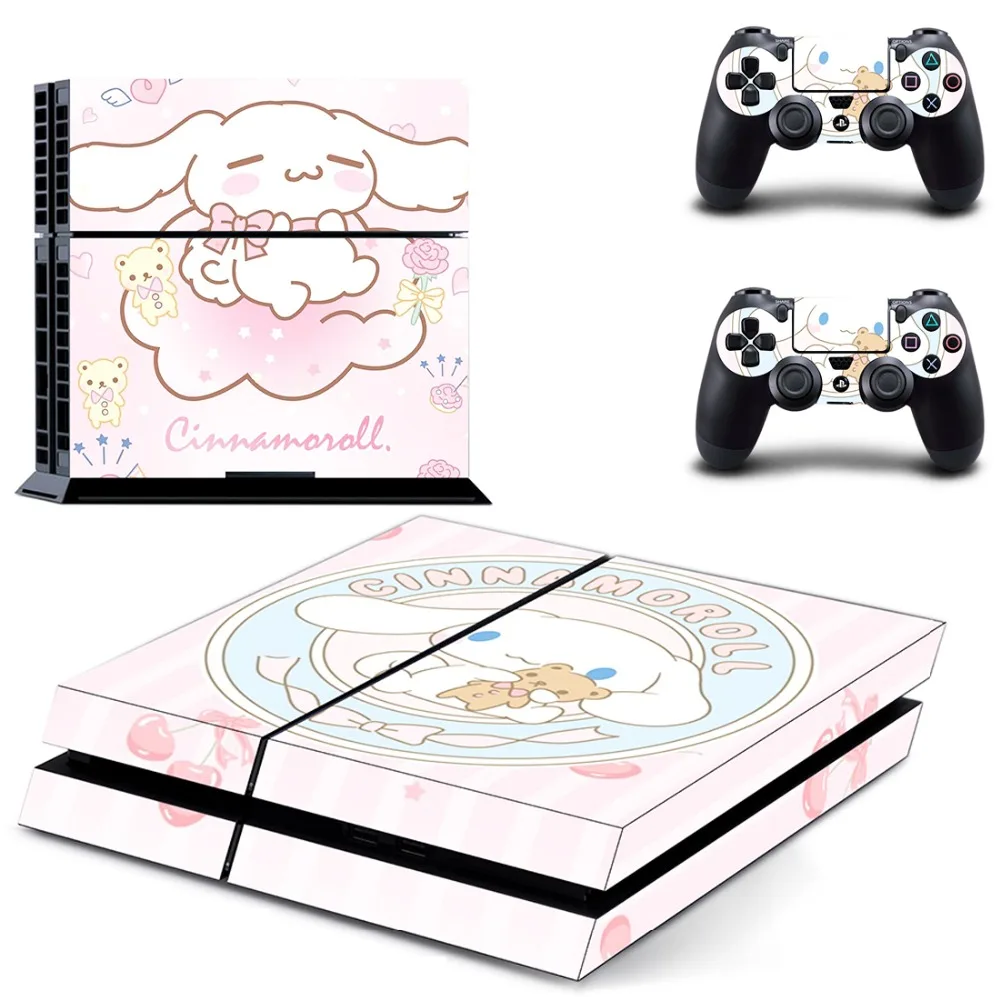 Cinnamoroll лаурель собака PS4 кожи наклейка виниловая для sony Playstation 4 консоли и 2 контроллеров PS4 кожи Стикеры