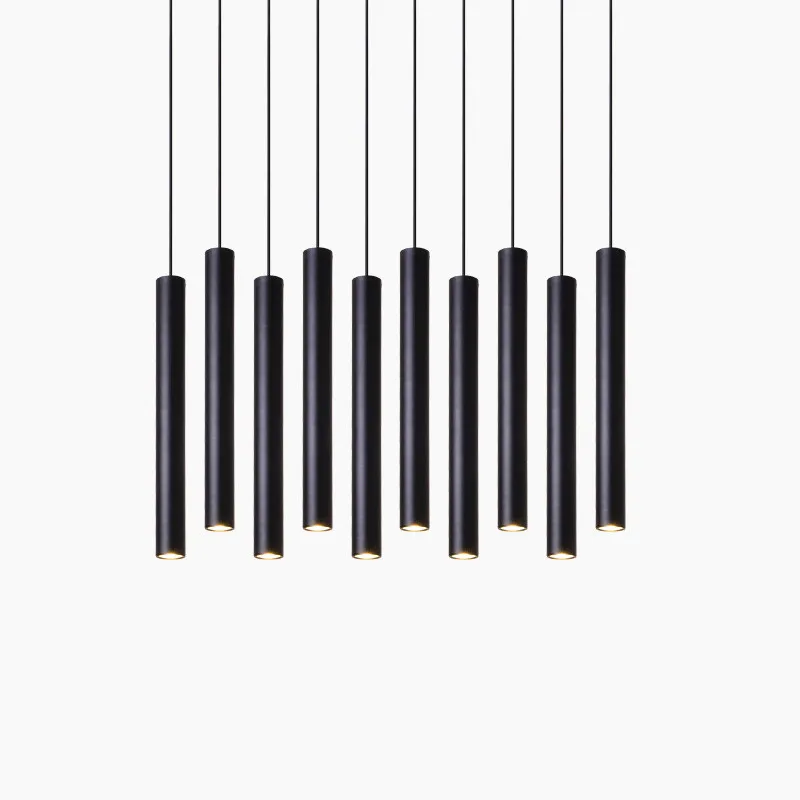 Dimmable цилиндрический светодиодный подвесной светильник длинные трубчатые лампы