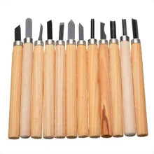 12 шт./лот 13,5 см резьба по дереву долотом нож DIY подробные деревообрабатывающие канавки ручные инструменты для основной резки древесины