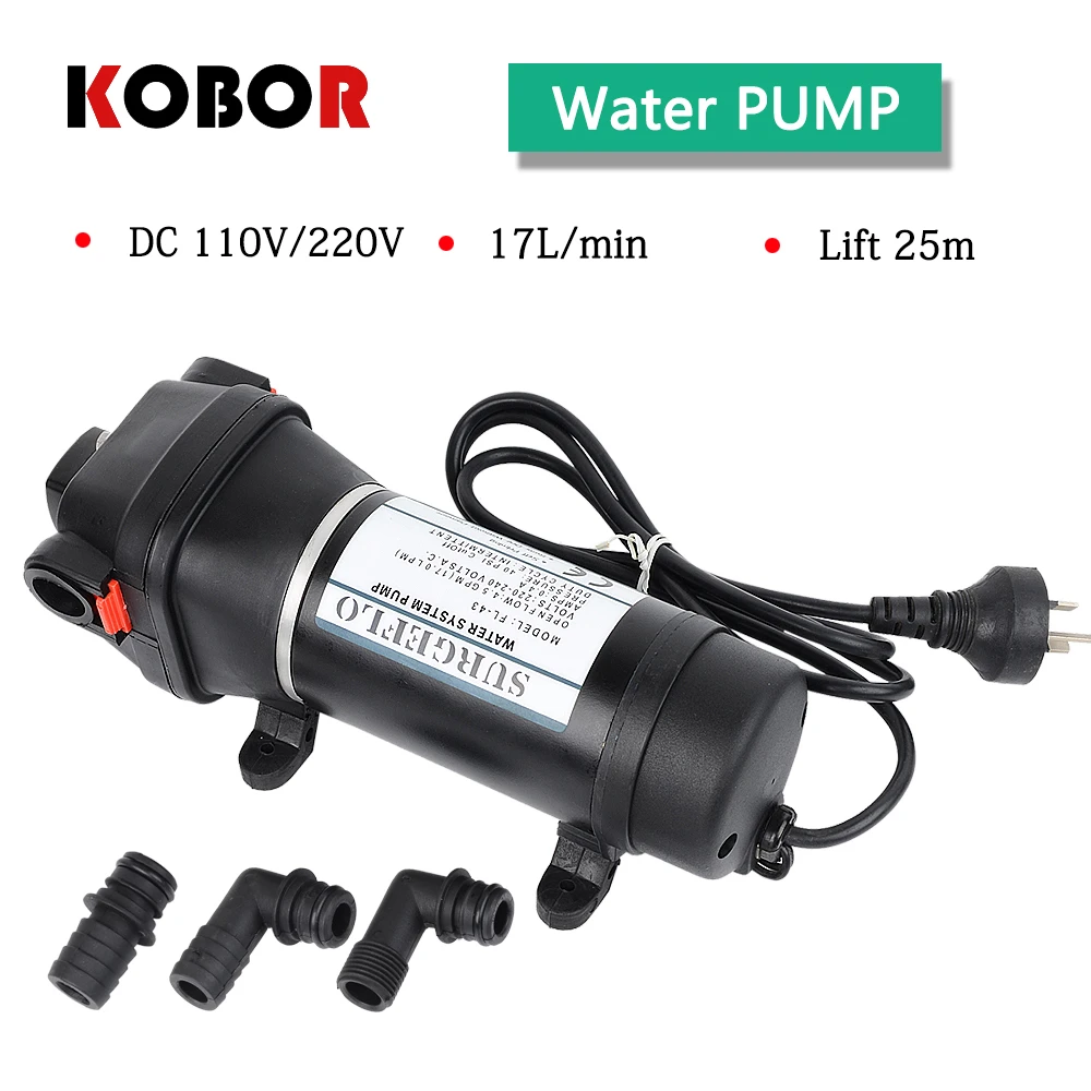 

Fl-41 Fl-43 Ac 110v/220v 40psi Электрический водяной насос, мини-диафрагменный насос, 25 м, подъемные погружные насосы