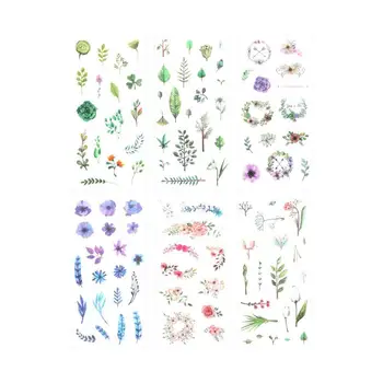 

6 styles Students DIY Stationery Sticker Midsummer Decoration Notebook Creative Dress Computer Account Book Hands Refrigera U5V8