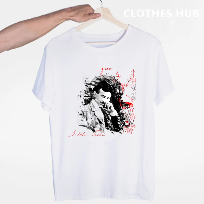 

Tesla T-shirt O-Neck Short Sleeves Summer Casual Fashion Unisex Men And Women Tshirt