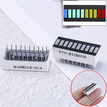 

2Pcs 10 Segment Full Color LED Bargraph Light Display Module Ultra Bright Integrated Circuits