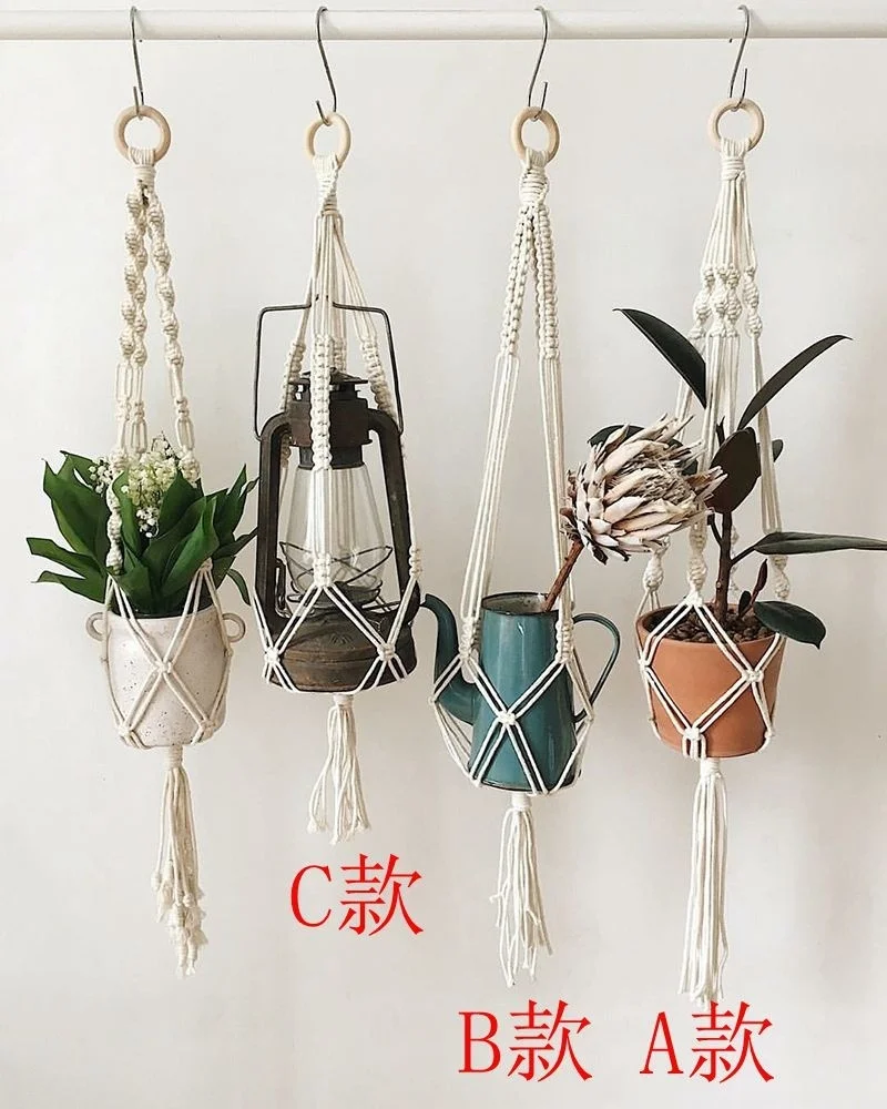 New arrival  100% handmade macrame plant hanger pot holder hanger for pot macrame hanger for plant hanger for flowerpot