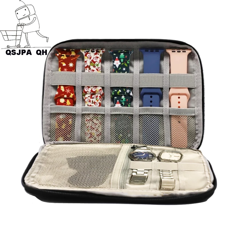 Bolsa de viaje multifunción para apple Watch, organizador de correa de reloj portátil, bolsa de almacenamiento